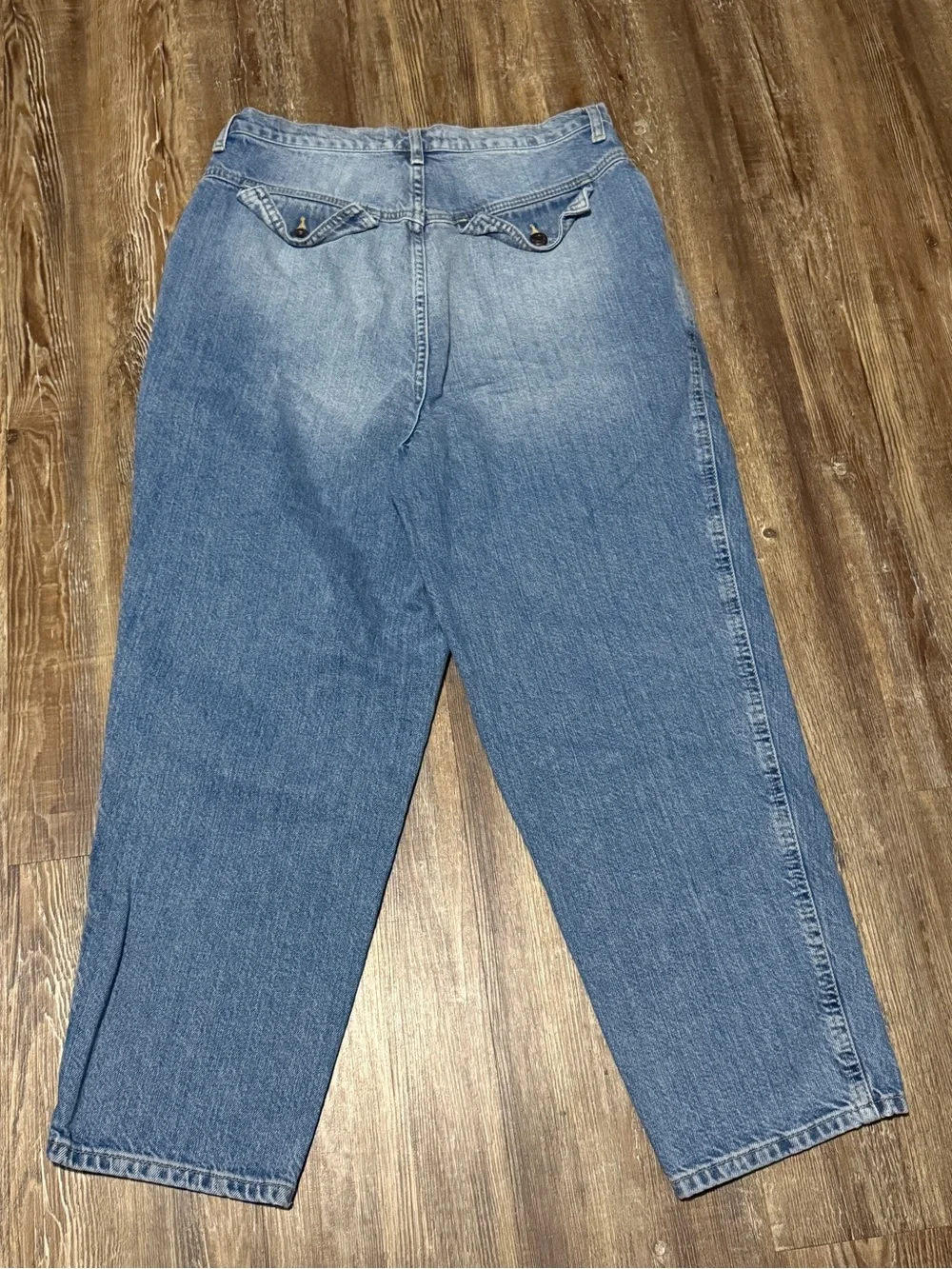 We The Free Cropped Barrel Leg Jeans Women's 30 High Rise Baggy Fit Light Wash